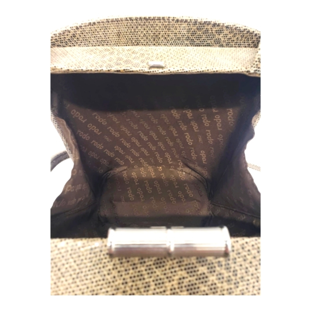 Rodo Italy Brown Suede Leather Shoulder Bag - Picture 8 of 13